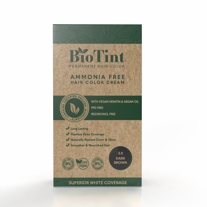 Biotint Permanent Hair Color 3.0 Dark Brown 1s